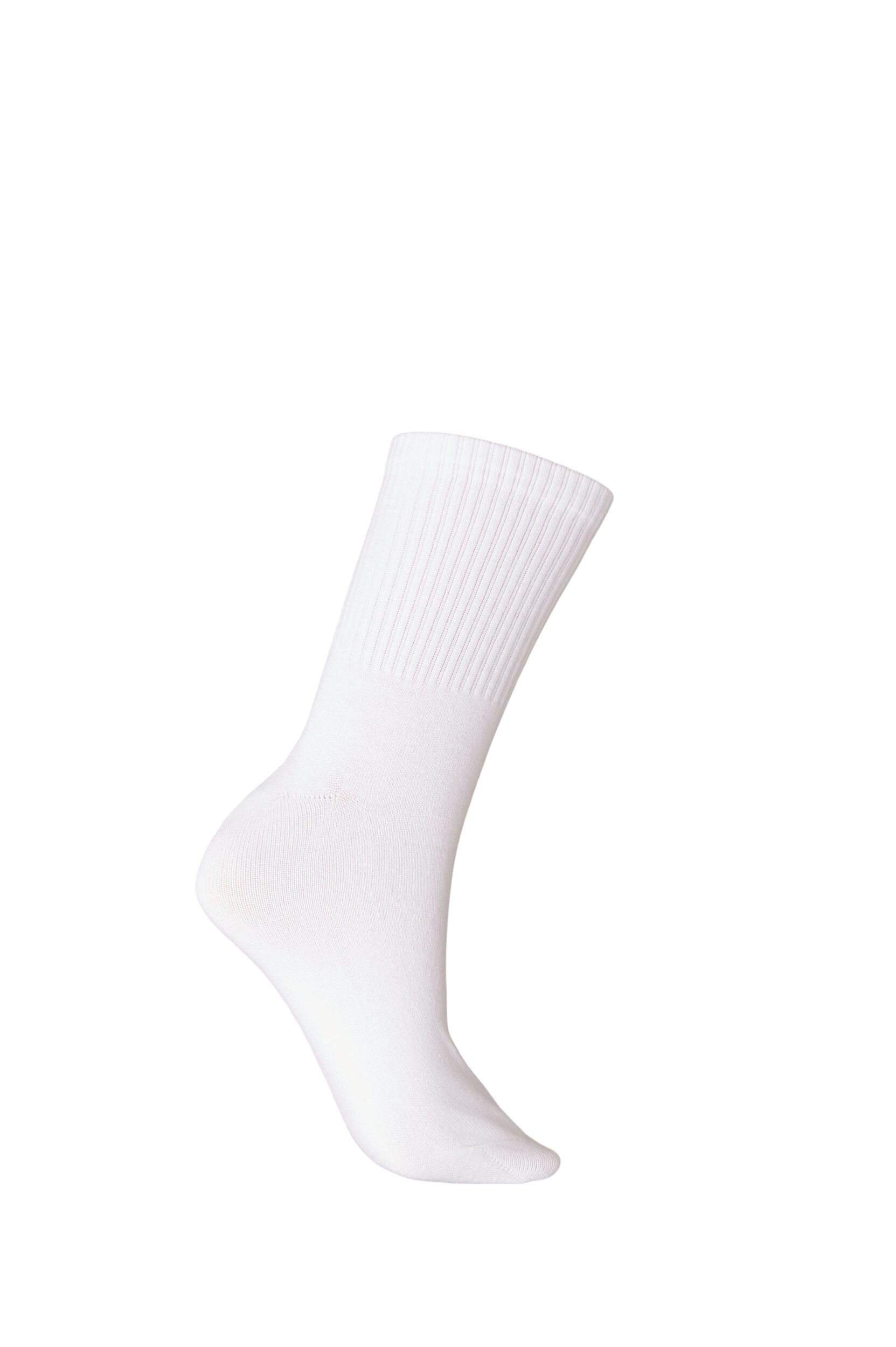 Zizzi Chaussettes en coton &agrave; motifs, Blanc, Packshot image number 1