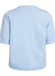 Blouse en fine maille &agrave; manches courtes, Bleu Clair, Packshot image number 1