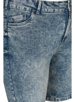 Short en jean taille haute, Light blue denim, Packshot image number 2