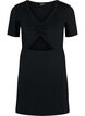 Robe courte avec découpe, Black, Packshot image number 0