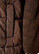 Doudoune mi-longue avec polaire teddy, Marron, Packshot image number 3
