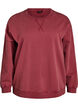Sweat-shirt ample &agrave; l'aspect d&eacute;lav&eacute;, Rouge, Packshot image number 0