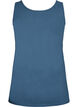 Haut basic uni en coton, Gris bleut&eacute;, Packshot image number 1