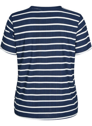 FLASH - T-shirt imprimé avec col en V, Night Sky Stripe, Packshot image number 1