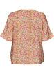 Blouse en viscose &agrave; imprim&eacute; floral, Orange, Packshot image number 1
