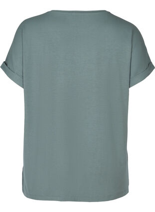 T-shirt col rond en mélange de viscose, Balsam Green, Packshot image number 1