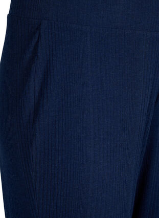Pantalon confortable avec texture rayée, Night Sky Mel., Packshot image number 2