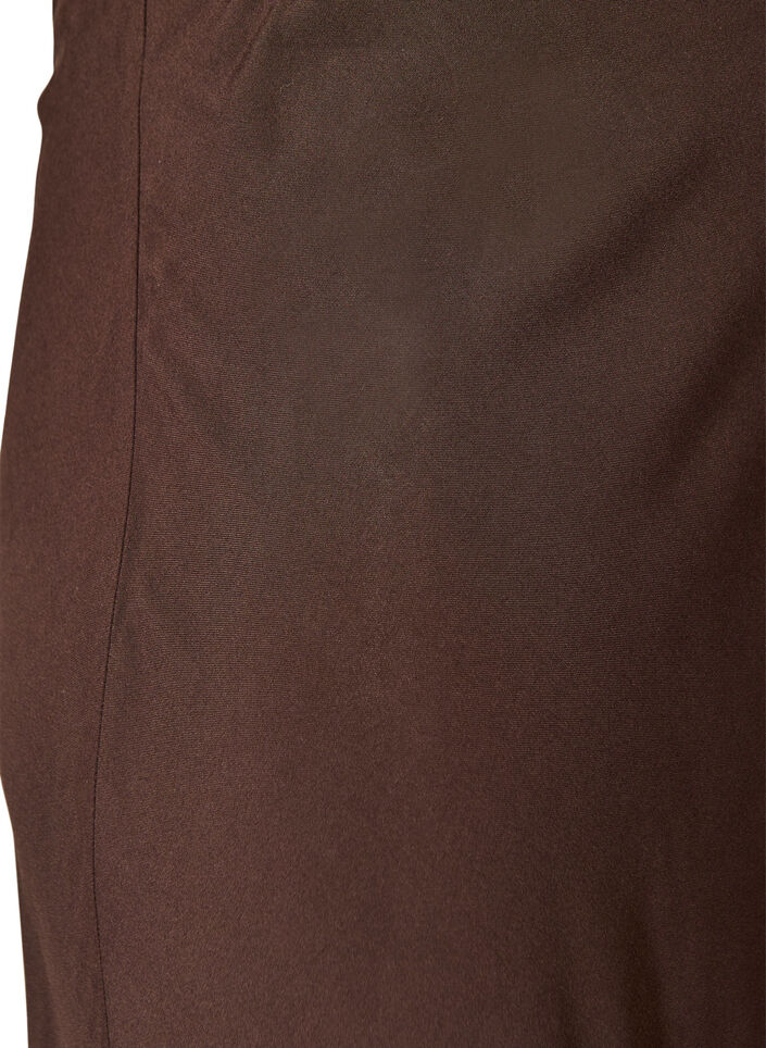 Jupe en viscose avec une ceinture &eacute;lastique, Marron, Packshot image number 2
