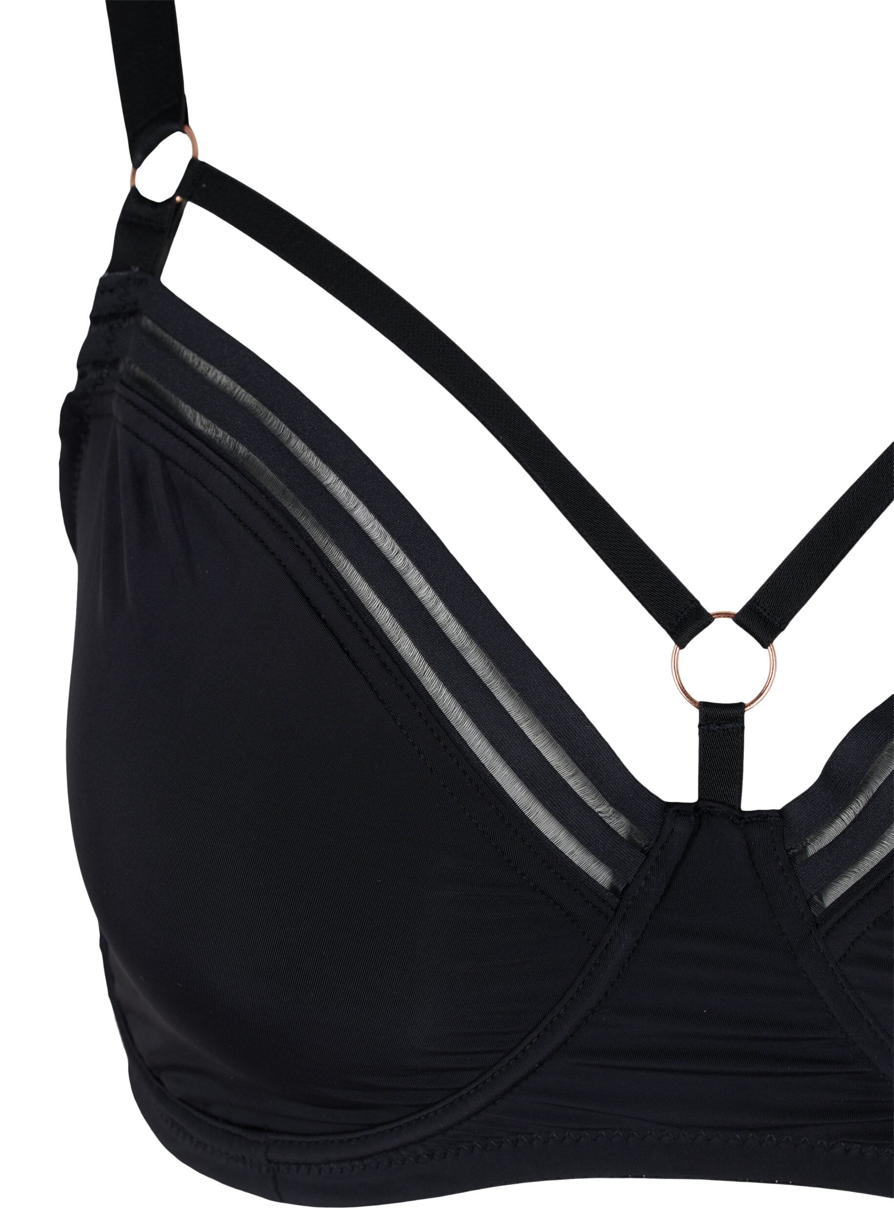 Zizzi Soutien-gorge &agrave; armatures avec string, Black, Packshot image number 2