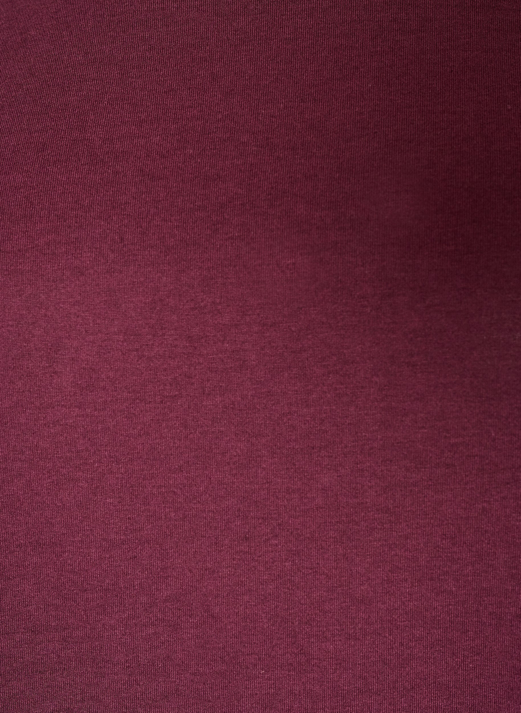 ZizziT-shirt &agrave; manches courtes en coton m&eacute;lang&eacute;, Bordeaux, Packshot image number 2