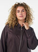 Chemise courte avec un zip &agrave; double curseur, Marron, Model image number 3