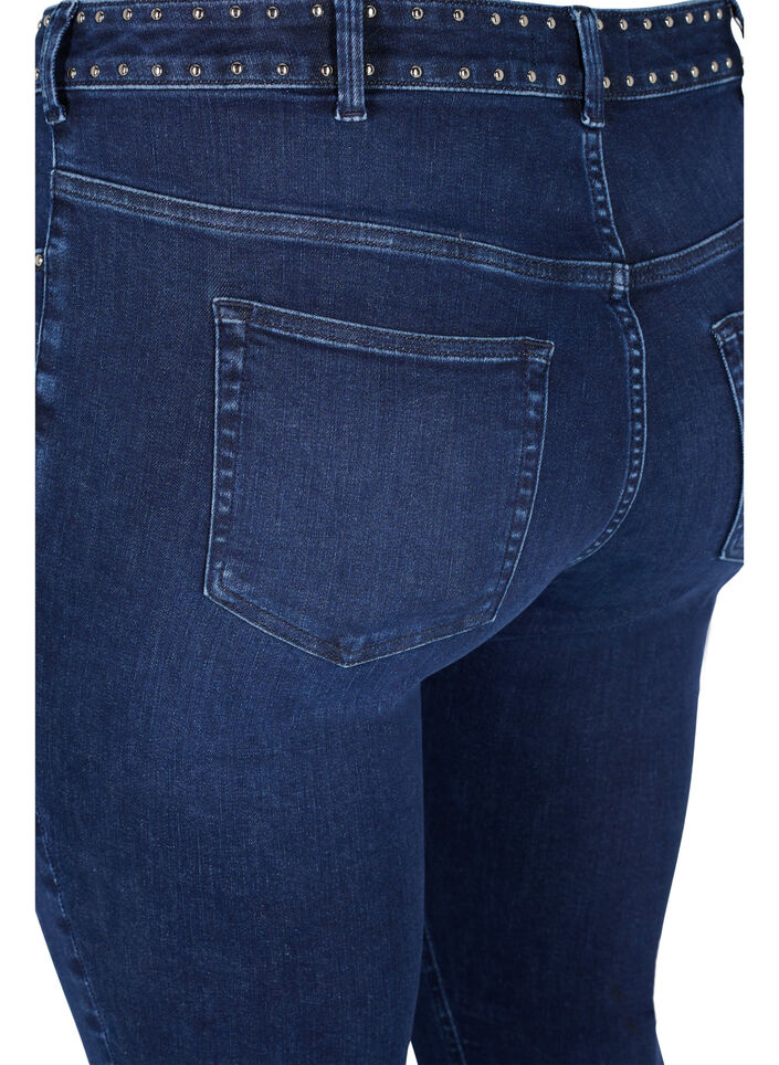 Jean Amy super slim avec rivets, Dark blue, Packshot image number 2