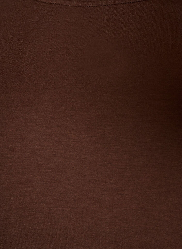 Blouse en jersey avec dentelle, Marron, Packshot image number 2