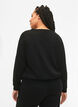 Sweatshirt avec texte, Black W. Reset, Model image number 1