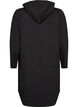 Robe sweat &agrave; capuche avec poches, Noir, Packshot image number 1