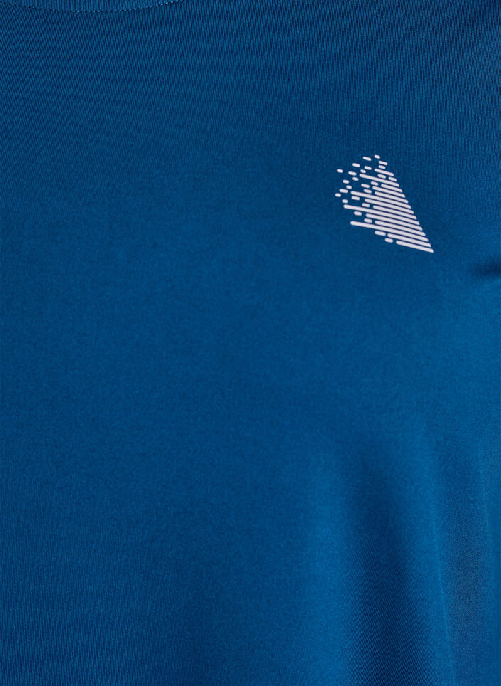 Haut de sport &agrave; manches 3/4, Bleu, Packshot image number 2
