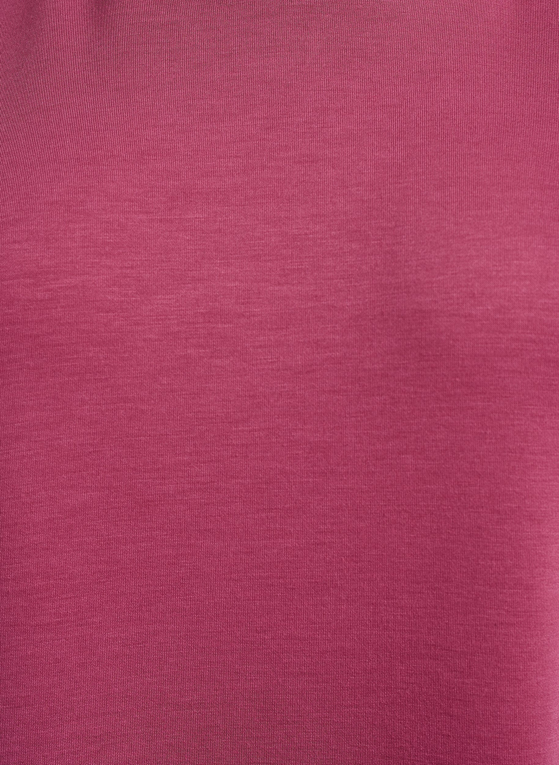 Zizzi Robe sweat courte &agrave; capuche avec poche kangourou, Rose, Packshot image number 2