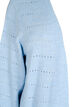 Cardigan long en tricot avec un motif en dentelle, Cashmere Blue Mel., Packshot image number 2