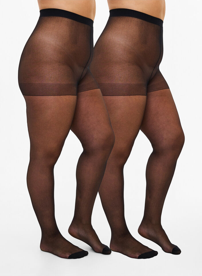  Collants 2-pack 20 deniers, Noir, Packshot
