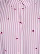 Chemise de nuit &agrave; rayures et c&oelig;urs, Rose, Packshot image number 2