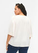 Blouse en satin avec manches mi-longues, Champagne, Model image number 1