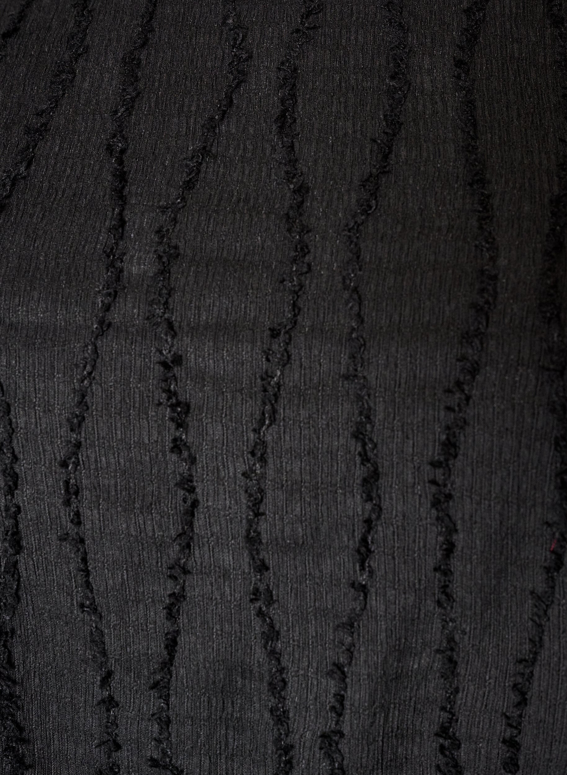 ZizziRobe courte en jersey &agrave; texture ondul&eacute;e, Noir, Packshot image number 2