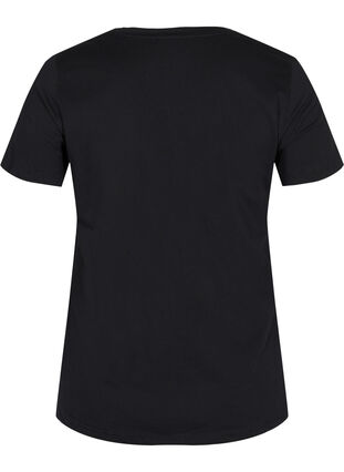 T-shirt en coton avec imprimé , Black w. Gold Foil , Packshot image number 1