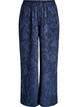 Pantalon ample avec un motif textur&eacute; ton sur ton, Bleu, Packshot image number 0