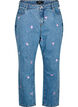 Jeans Mille coupe Mom avec broderies, Bleu Clair, Packshot image number 0
