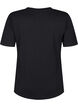 T-shirt en laine et viscose, Black, Packshot image number 1