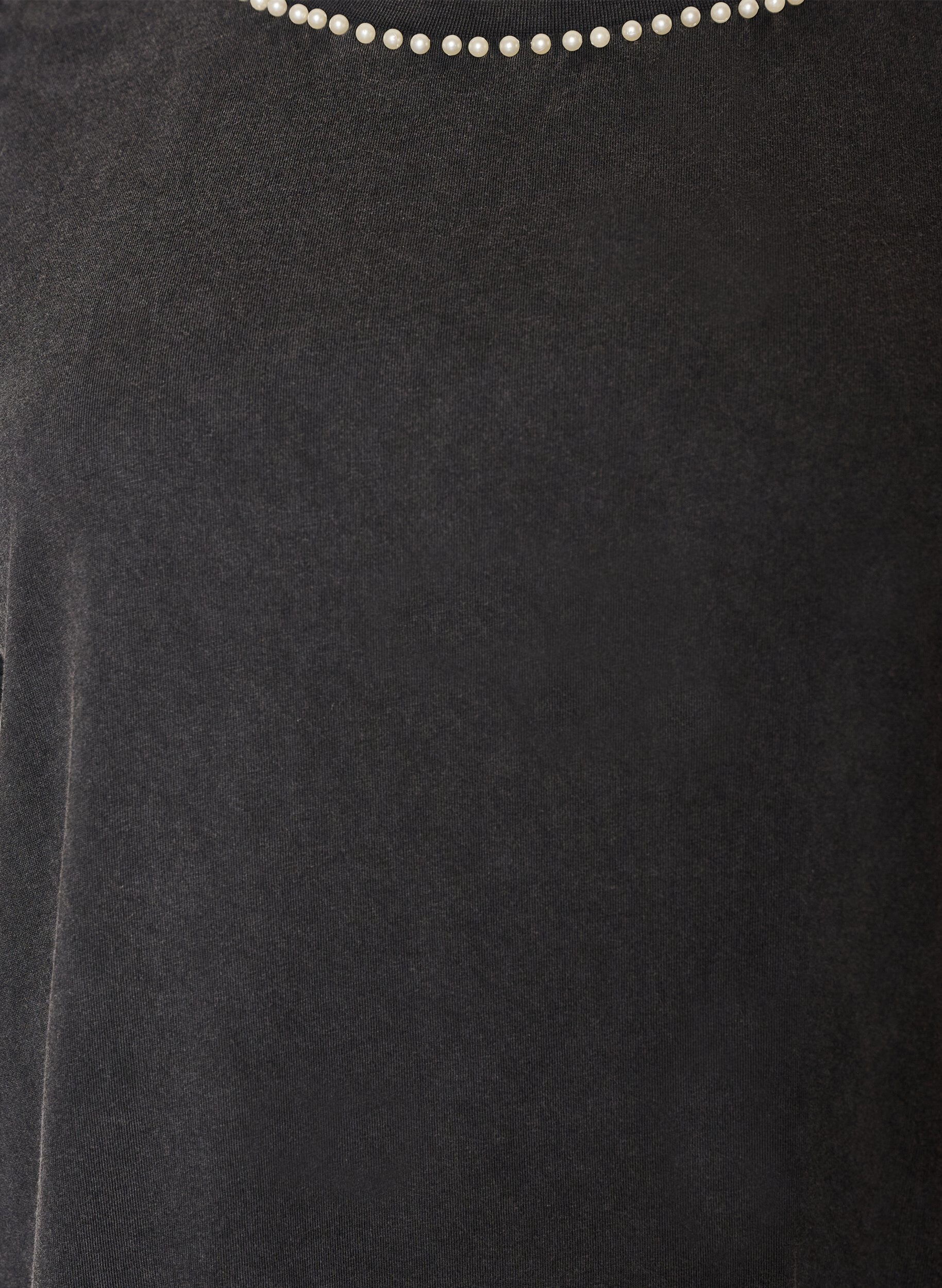 ZizziT-shirt graphique en coton bio, Gris, Packshot image number 2