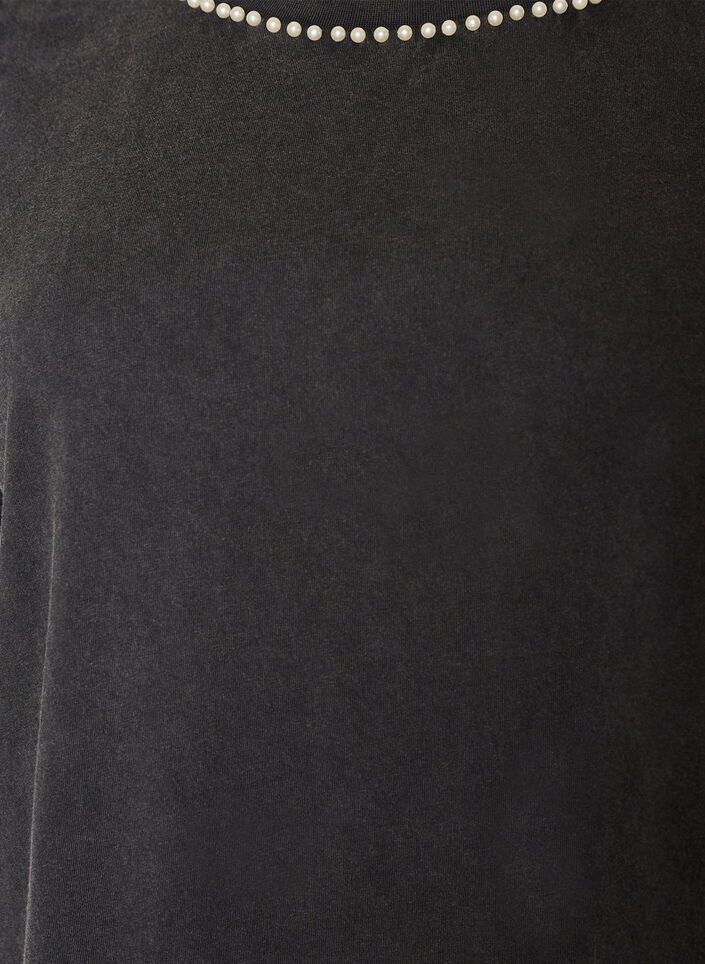 T-shirt graphique en coton bio, Gris, Packshot image number 2