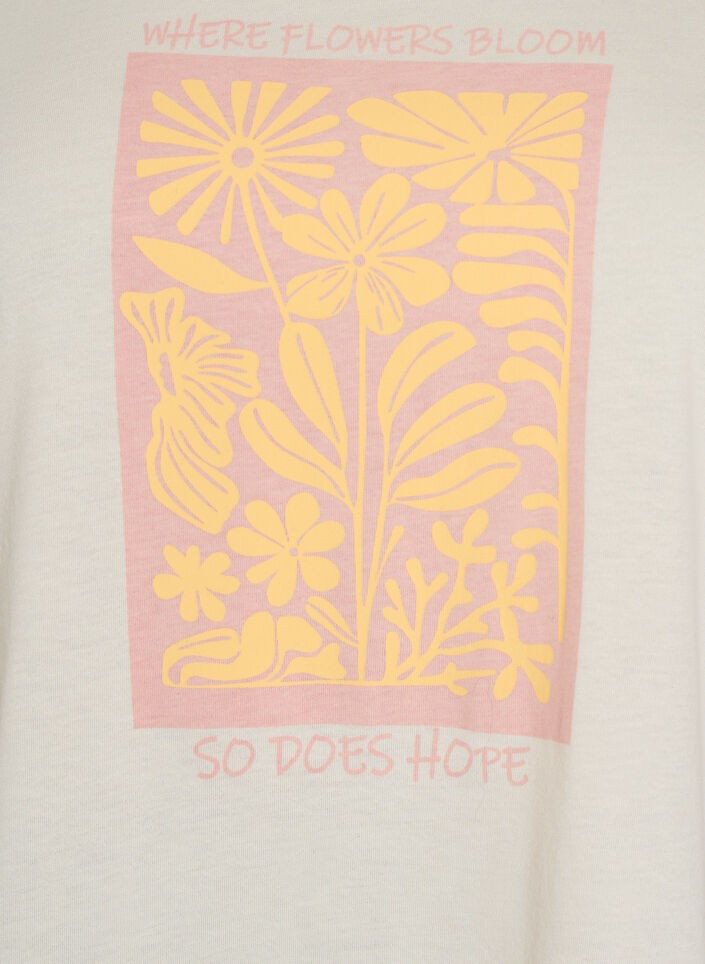 T-shirt imprim&eacute;, Blanc, Packshot image number 2