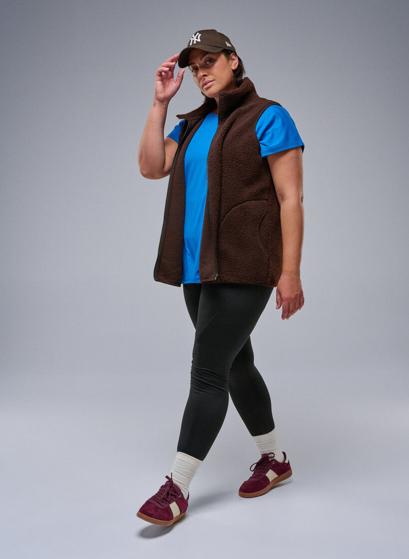 Collants d'entra&icirc;nement avec doublure polaire, Noir, Image image number 0