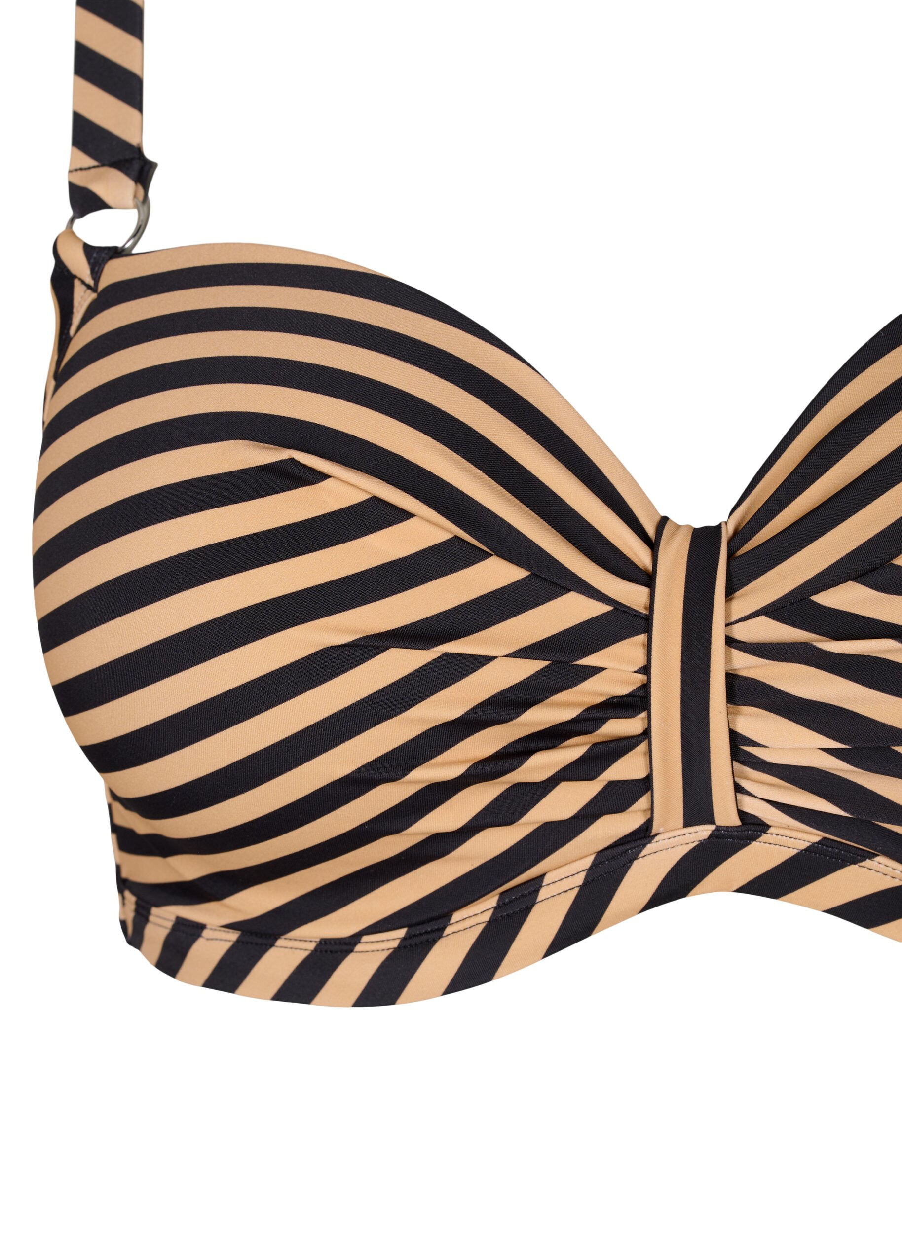 ZizziHaut de bikini avec armatures et imprim&eacute;, Camel, Packshot image number 2