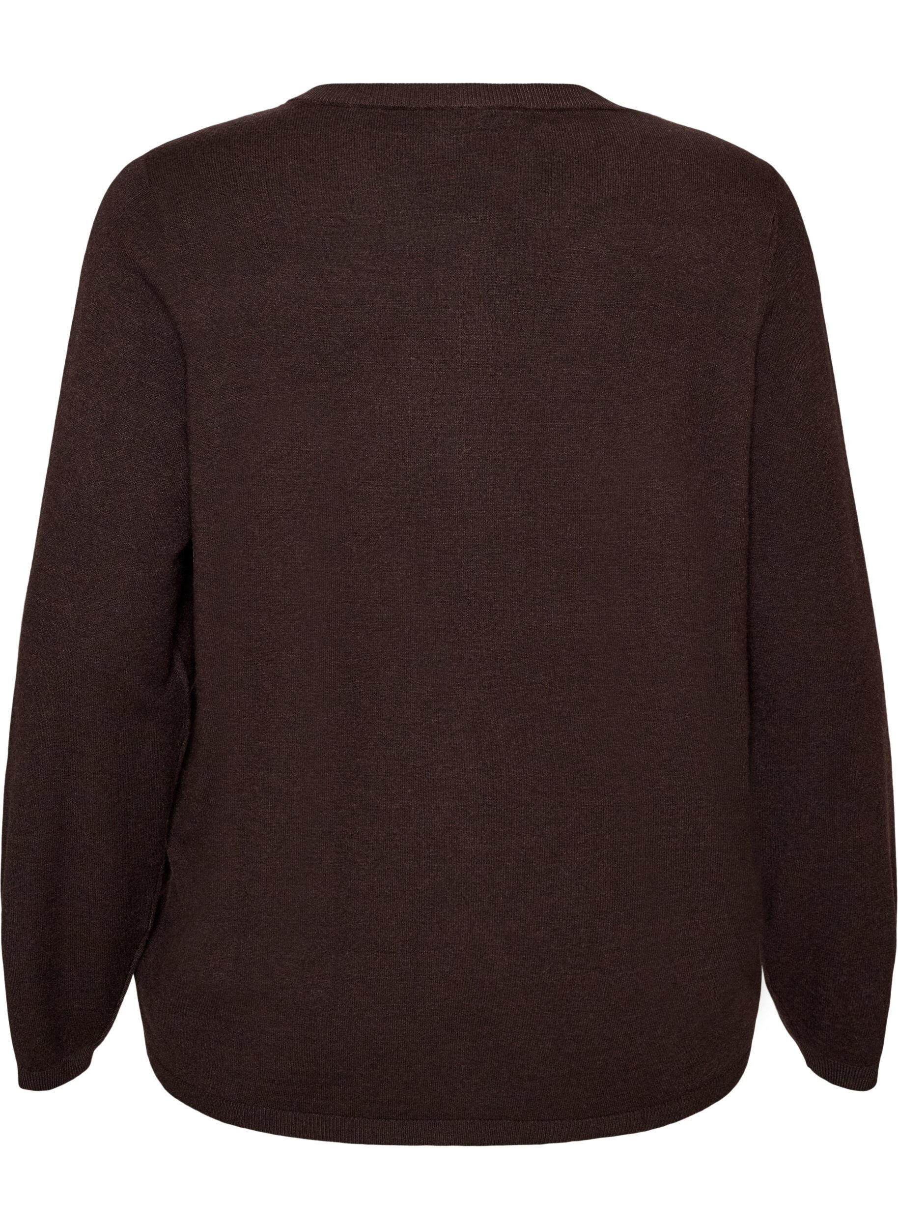 ZizziCardigan avec des boutons ronds, Marron, Packshot image number 1