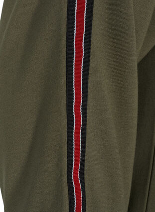 Robe à manches 3/4 et bande, Dusty Olive, Packshot image number 3