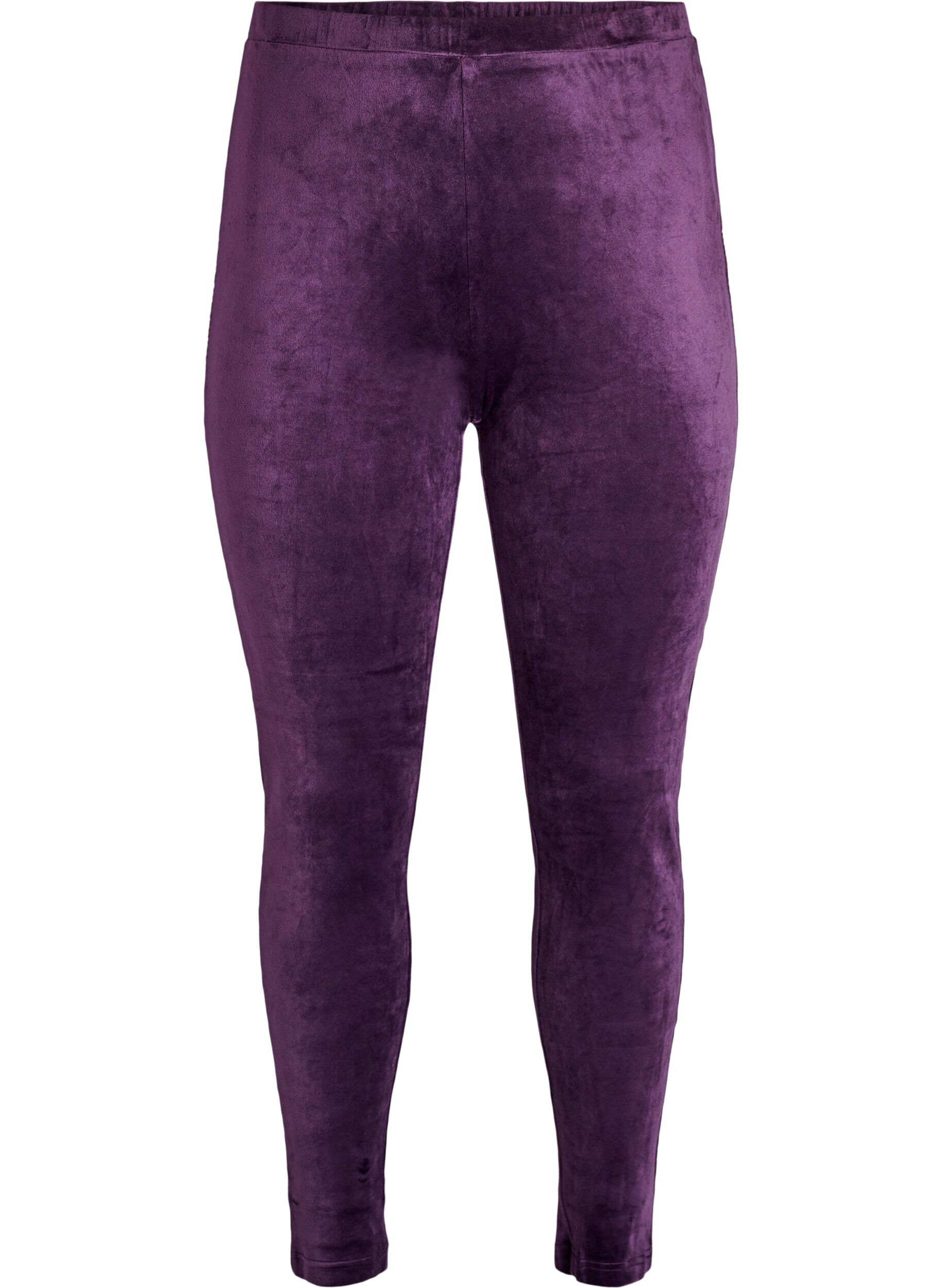 Legging ajust&eacute; en velours