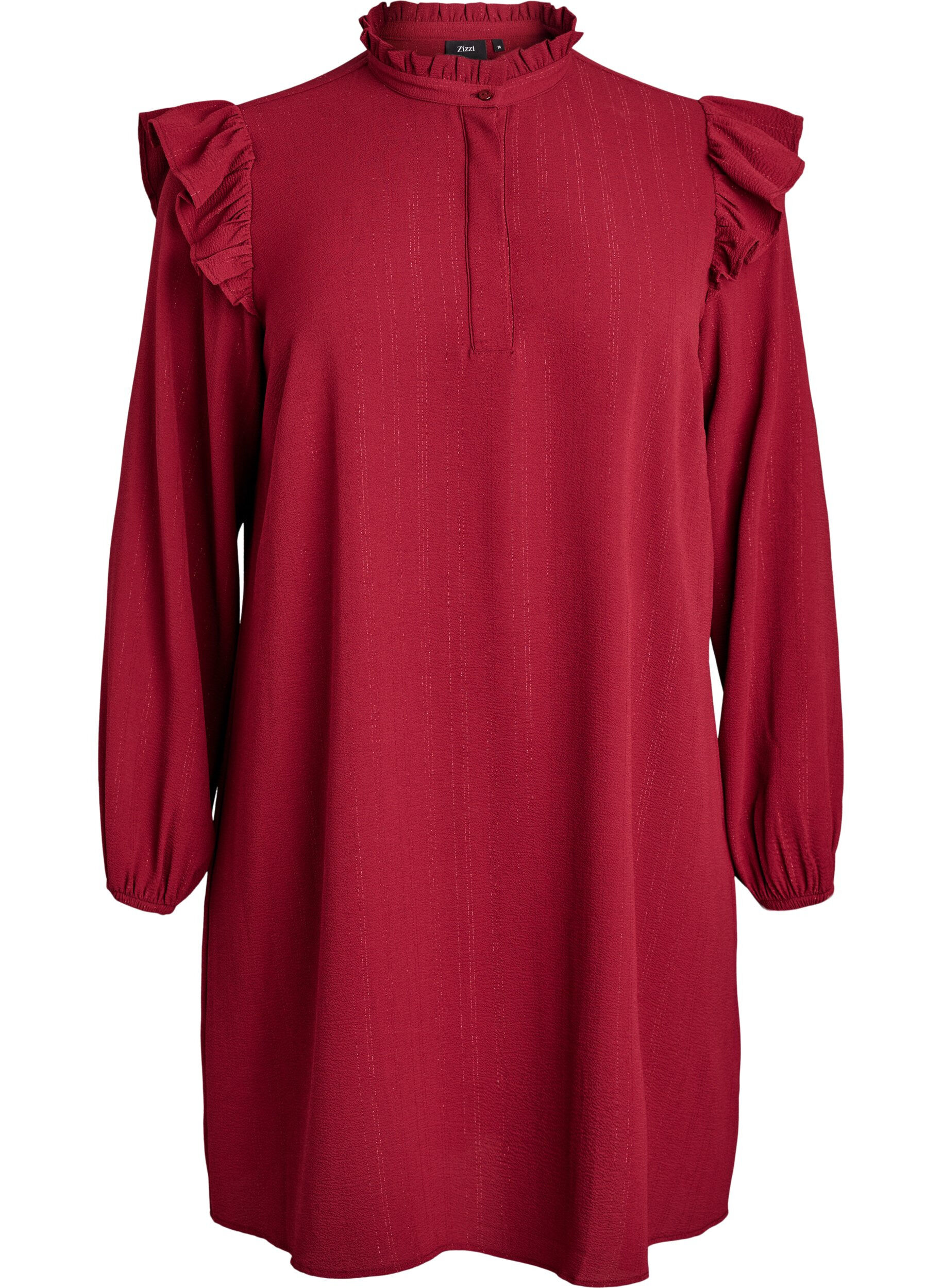 Robe courte &agrave; volants et paillettes