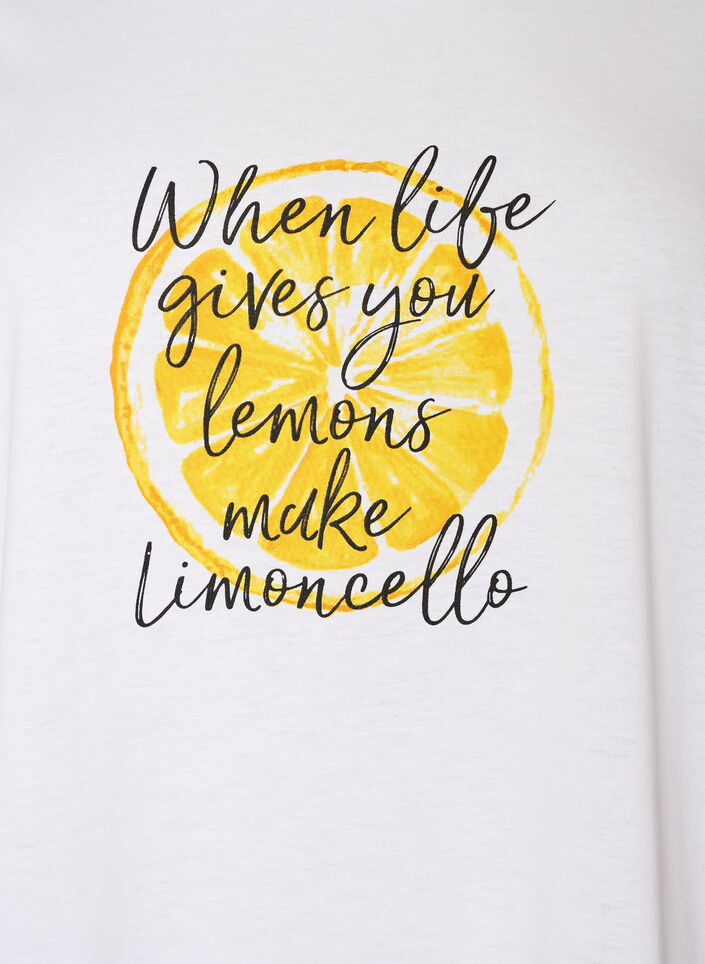 T-shirt imprim&eacute;, Blanc, Packshot image number 2