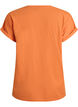 T-shirt &agrave; manches courtes en m&eacute;lange de coton, Orange, Packshot image number 1