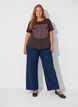 T-shirt imprim&eacute;, Marron, Model image number 1