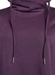 FLASH - Robe sweat-shirt courte à col montant et poches, Violet, Packshot image number 2