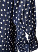 Chemise &agrave; motifs avec col montant et manches 3/4, Bleu, Packshot image number 3