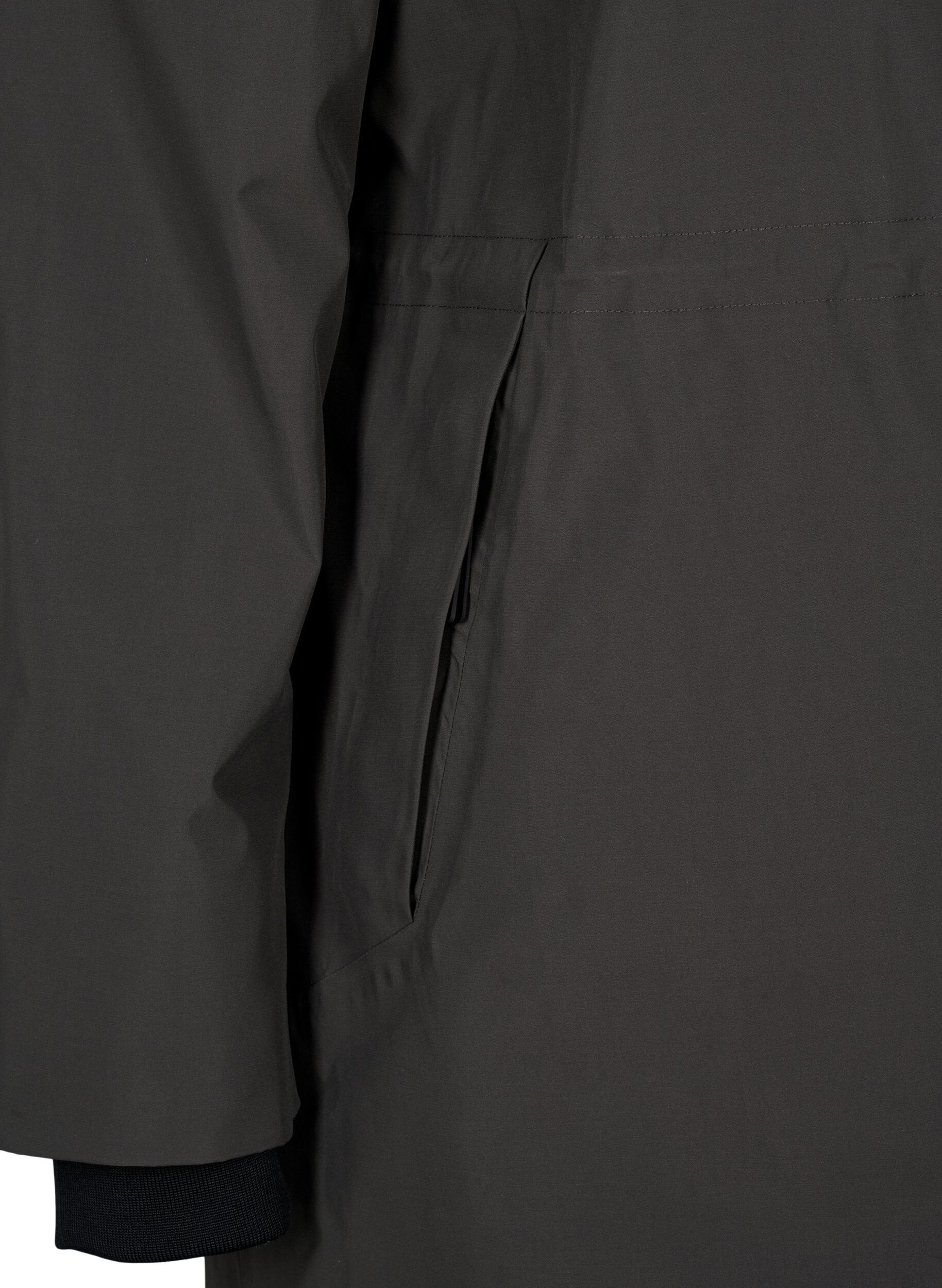 Zizzi Parka d'hiver fonctionnelle avec capuche, Raven, Packshot image number 3