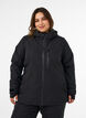 Veste de ski avec capuche et poches zipp&eacute;es, Noir, Model image number 0