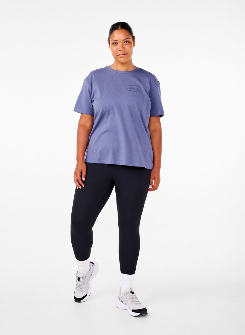 T-shirt sportif en coton biologique, , Model image number 1