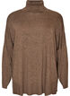 Pull &agrave; col roul&eacute; &agrave; coupe ample, Marron, Packshot image number 0