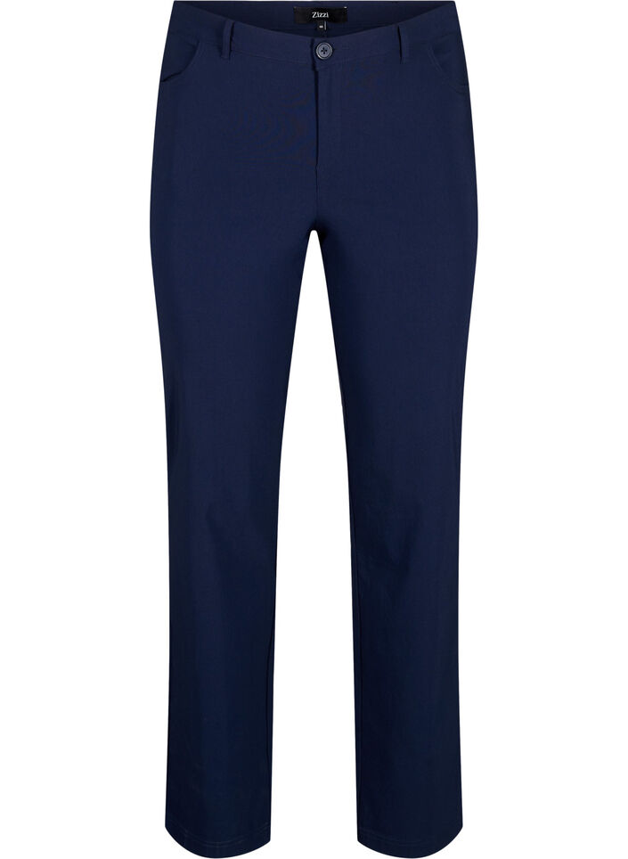 Pantalon classique en m&eacute;lange de viscose, Bleu, Packshot image number 0