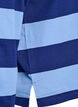 Polo rayé avec texte brodé, Bleu Clair, Packshot image number 3